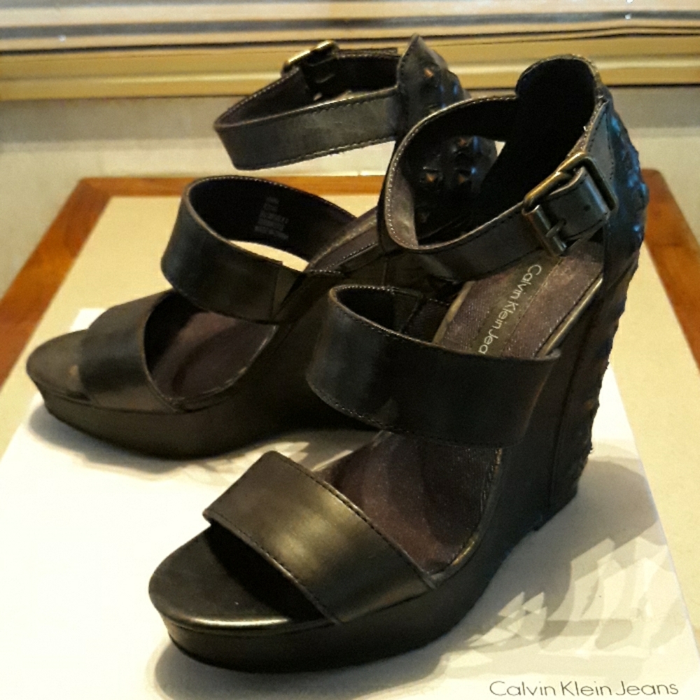 high heel wedge sandals
